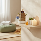 Decorative Pot with Lucky Bamboo Plant for Air Purification