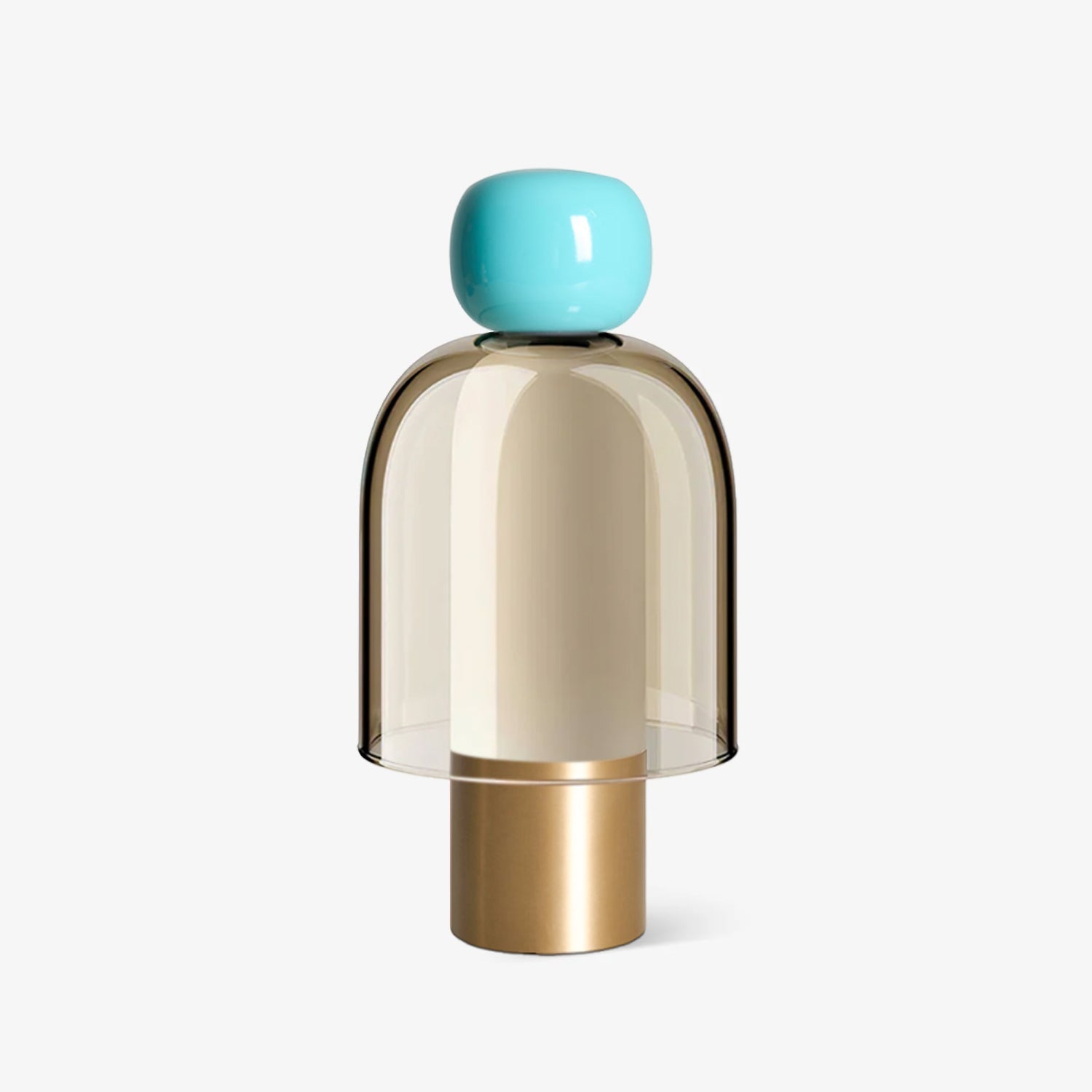 Rechargeable Glass Table Lamp with Infinite Dimming - Elegant Design