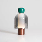 Rechargeable Glass Table Lamp with Infinite Dimming - Elegant Design