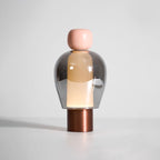 Rechargeable Glass Table Lamp with Infinite Dimming - Elegant Design