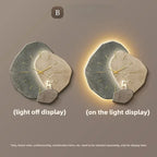 Modern Large Wall Clock with Silent Quartz Movement and LED Lighting