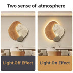 Modern Large Wall Clock with Silent Quartz Movement and LED Lighting