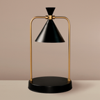 Cone Shade Metal Frame Electric Candle Warmer Lamp