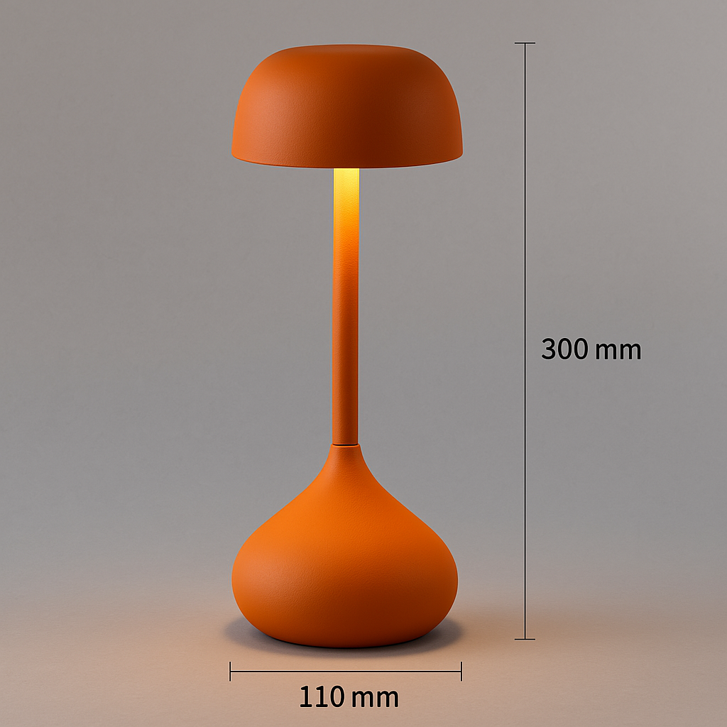 Touch Control Cordless Rechargeable Desk Lamp - Luna Glow Model