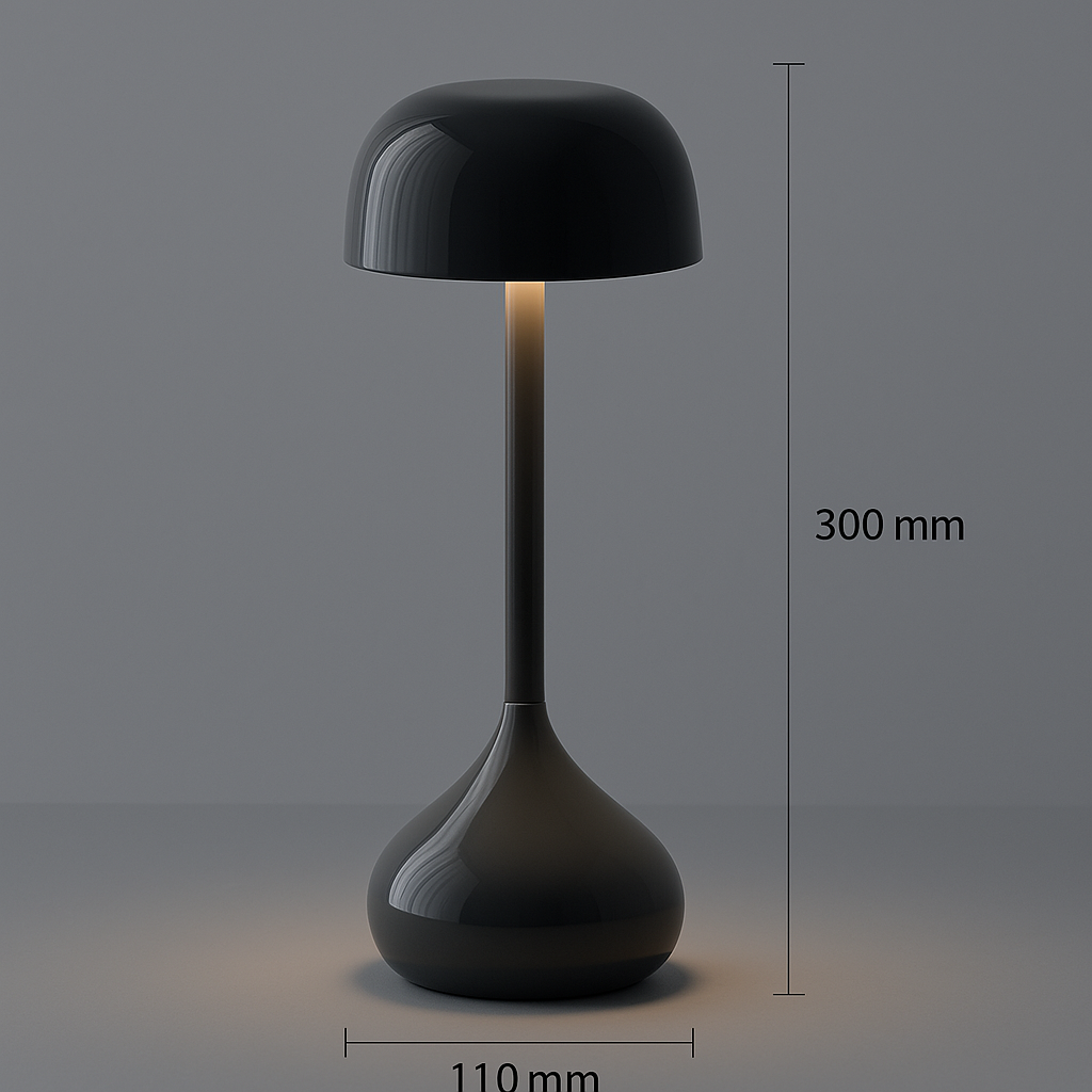 Touch Control Cordless Rechargeable Desk Lamp - Luna Glow Model
