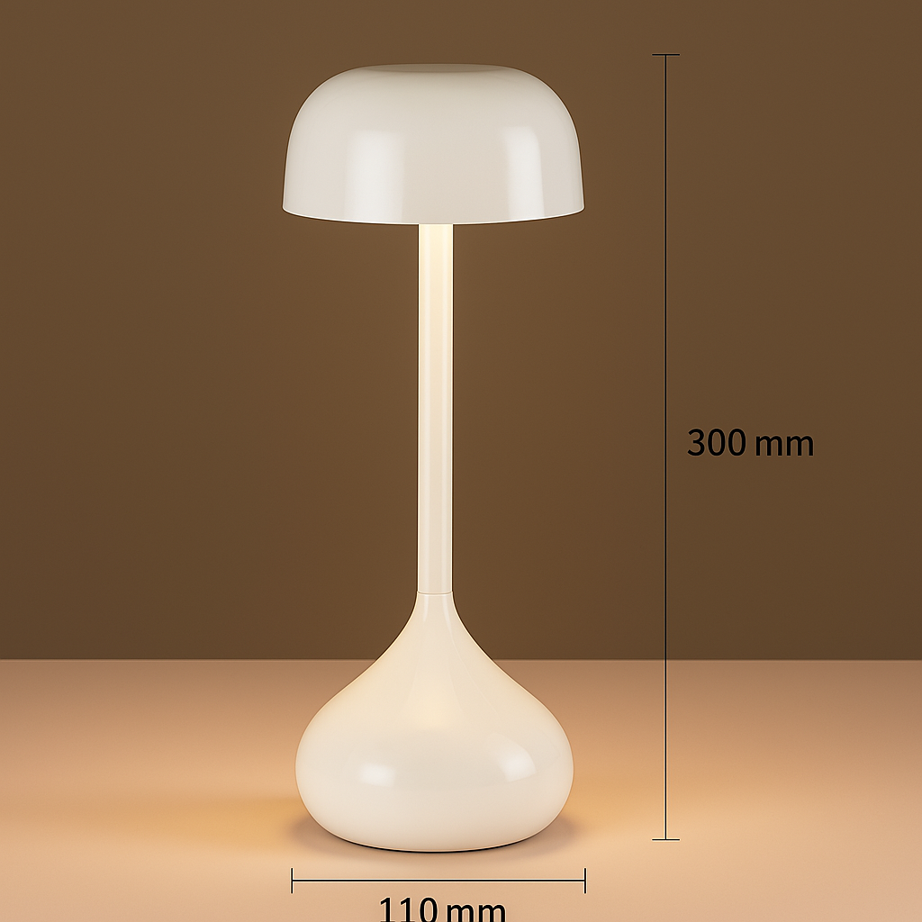 Touch Control Cordless Rechargeable Desk Lamp - Luna Glow Model