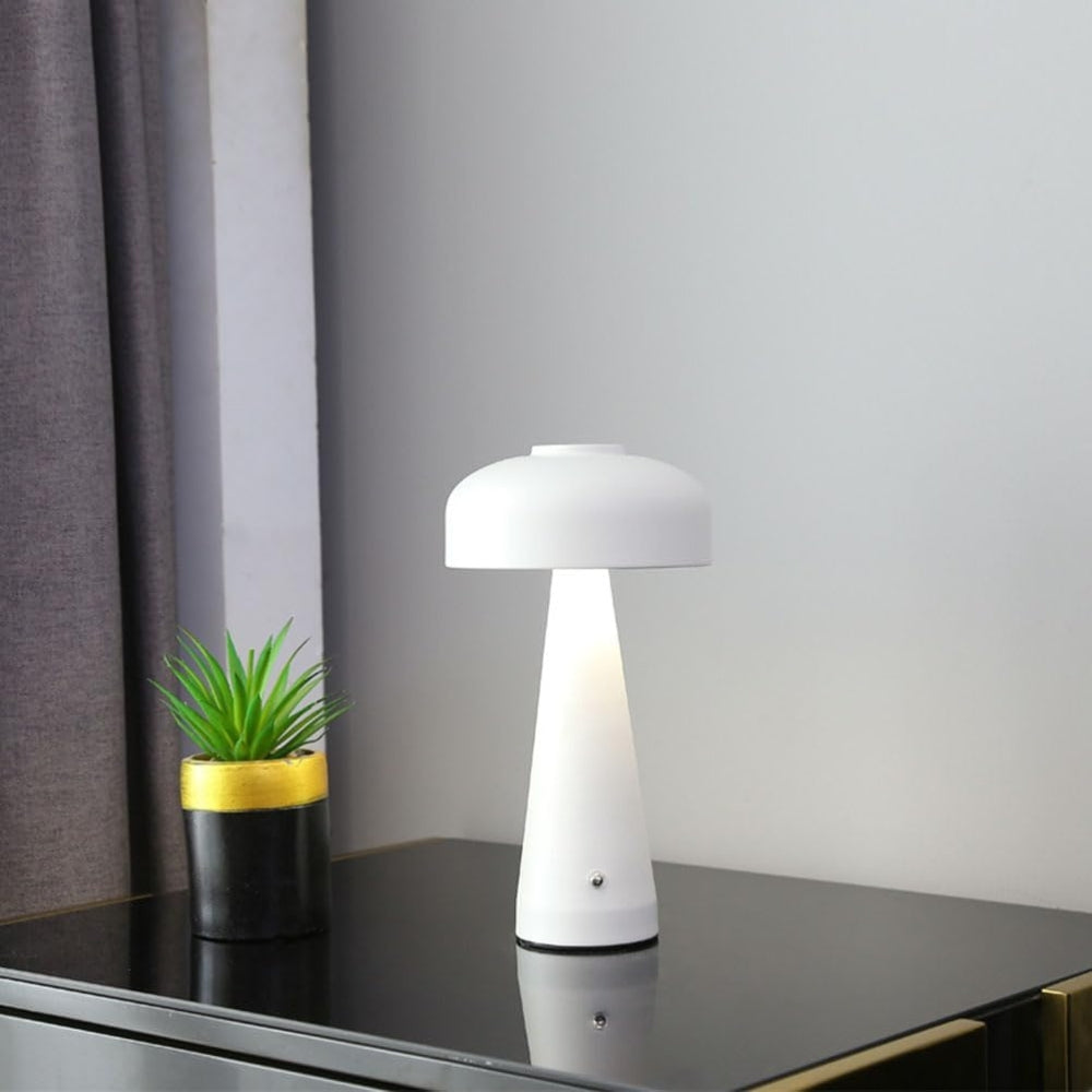 Frosted Metal Mushroom Lamp - Touchless Control for Bedroom & Living Room