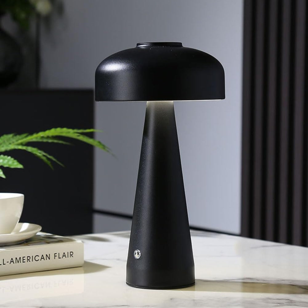 Frosted Metal Mushroom Lamp - Touchless Control for Bedroom & Living Room
