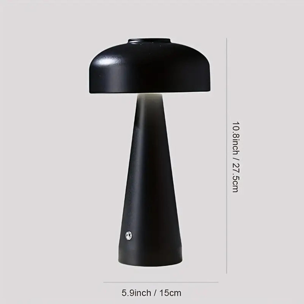 Frosted Metal Mushroom Lamp - Touchless Control for Bedroom & Living Room