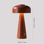 Frosted Metal Mushroom Lamp - Touchless Control for Bedroom & Living Room