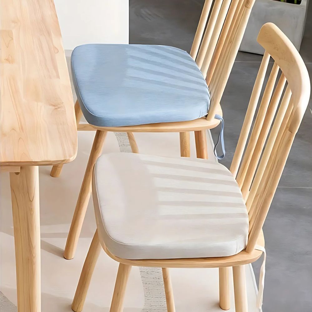 Tufted Microfiber Chair Cushion for Dining and Patio Use