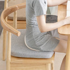 Tufted Microfiber Chair Cushion for Dining and Patio Use
