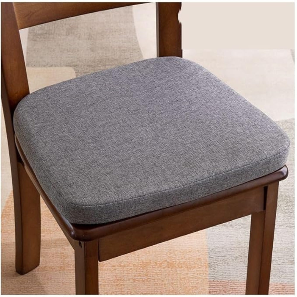 Tufted Microfiber Chair Cushion for Dining and Patio Use