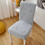 Stretch Chair Cover with Smiley Flower Design