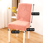 Stretch Chair Cover with Smiley Flower Design