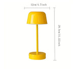 Touch-Controlled Cordless Table Lamp in Polished Iron Finish