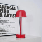 Touch-Controlled Cordless Table Lamp in Polished Iron Finish