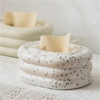Ceramic Tissue Box Holder with Elegant Wind Ring Design