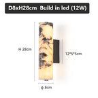 Italian-Inspired Natural Marble Wall Light - Contemporary Luxury Sconce