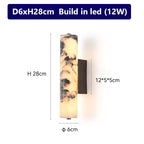 Italian-Inspired Natural Marble Wall Light - Contemporary Luxury Sconce