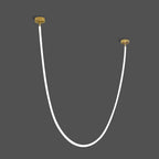 Adjustable LED Pendant Light for Modern Black Kitchen Design