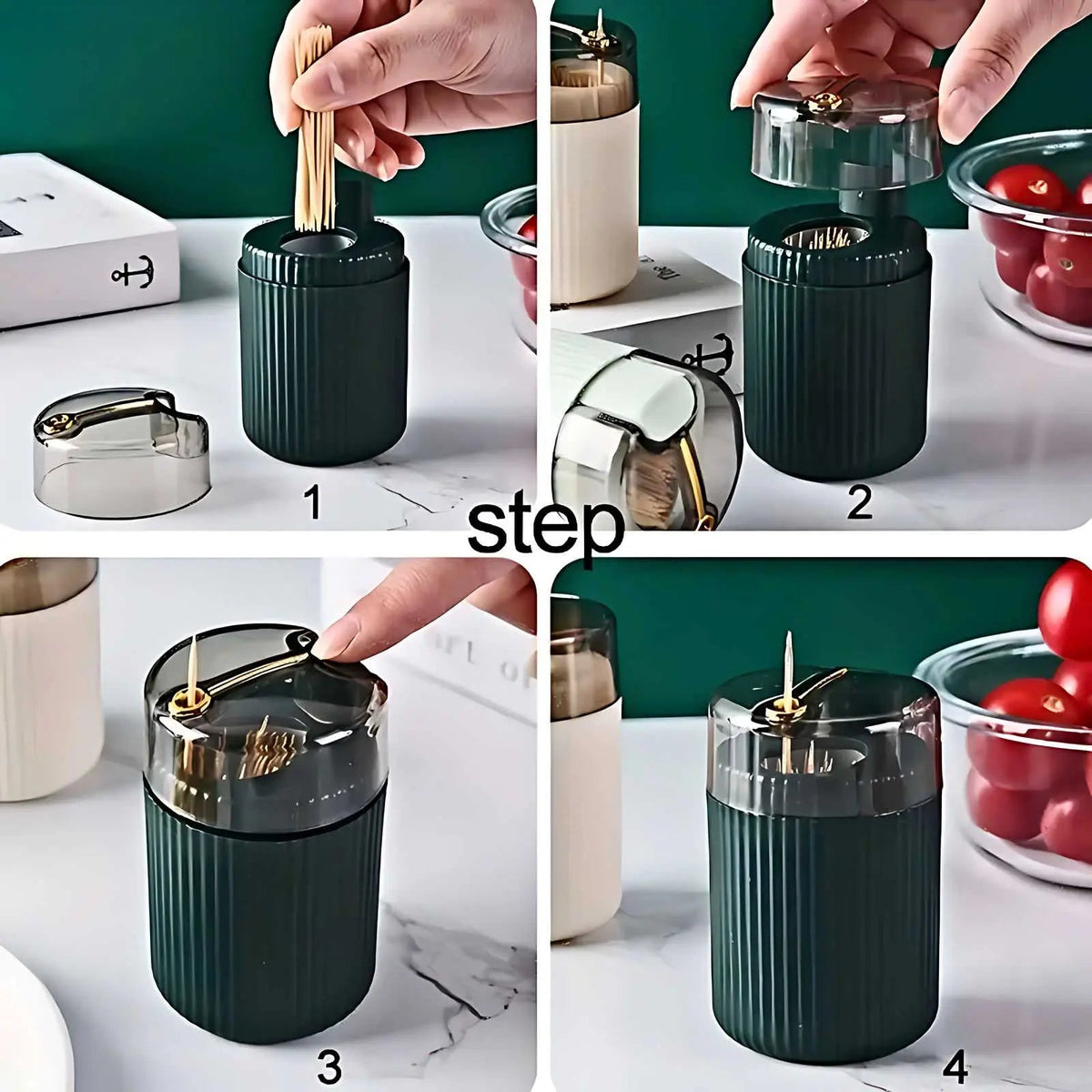 ChicEase - Stylish Automatic Toothpick Dispenser