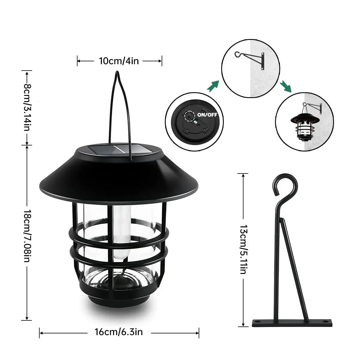 Waterproof Solar Lantern for Outdoor Decor – Elegant Lighting Option