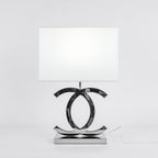 Contemporary Stainless Steel Table Lamp for Bedroom or Office Use