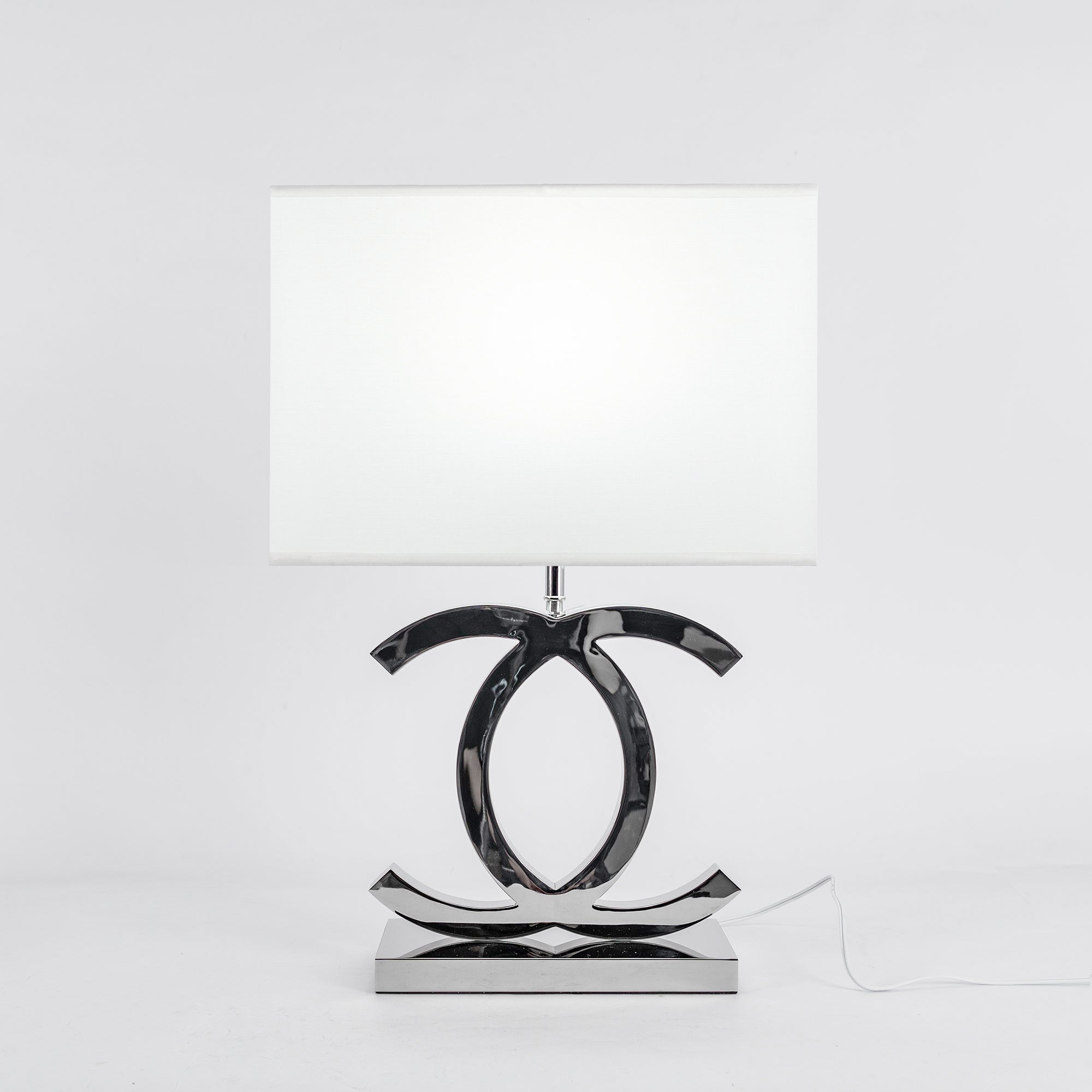 Contemporary Stainless Steel Table Lamp for Bedroom or Office Use