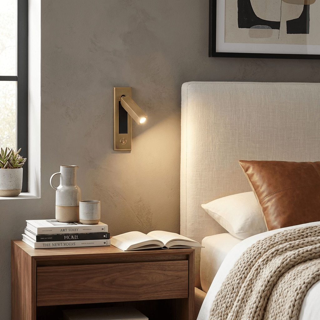 Elegant Wall Sconce Light for Cozy Bedroom Atmosphere - Modern Design