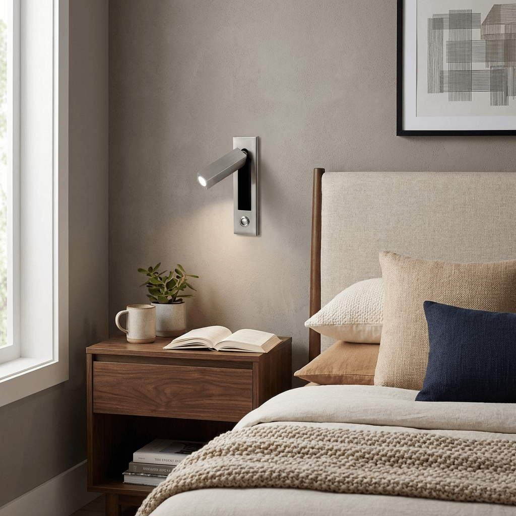 Elegant Wall Sconce Light for Cozy Bedroom Atmosphere - Modern Design