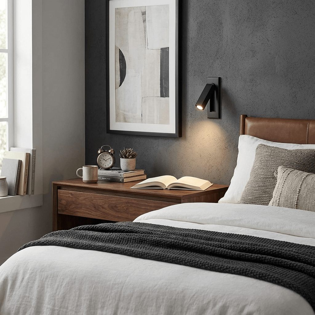 Elegant Wall Sconce Light for Cozy Bedroom Atmosphere - Modern Design