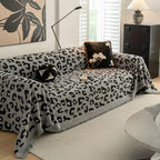 Thick Microfiber Sofa Cover in Leopard Pattern