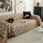 Thick Microfiber Sofa Cover in Leopard Pattern