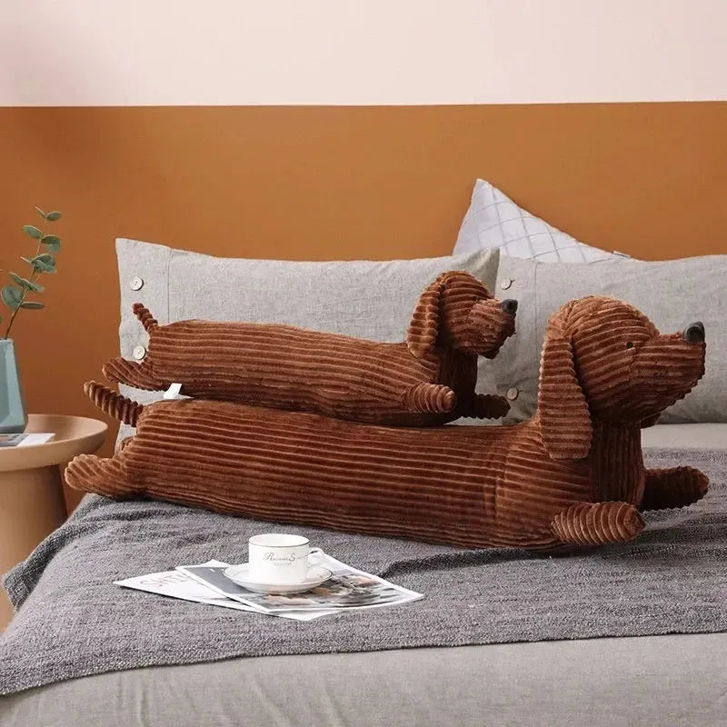 Charming Dachshund Plush Cushion - Cozy Decor for Your Home