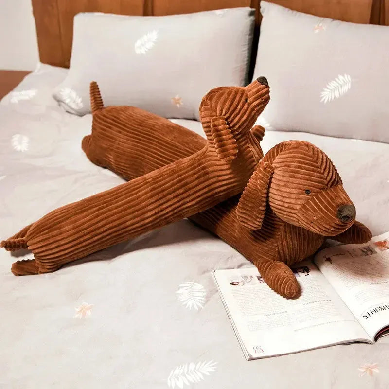 Charming Dachshund Plush Cushion - Cozy Decor for Your Home