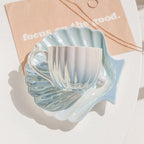 Ocean Pearl Elegance Ceramic Tea Cup Set - Coastal Inspired Design