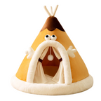 Cozy Haven Tent Cat Bed with Plush Padding and Memory Foam Support