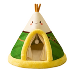 Cozy Haven Tent Cat Bed with Plush Padding and Memory Foam Support