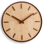Nordic Elegance Walnut Wall Timepiece - Sleek Minimalist Design