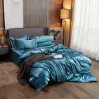 Aqua Dream Satin Bedding Set for Ultimate Comfort