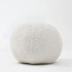 Soft Teddy Fleece Ball Pillow – Stylish Bouclé Cushion for Contemporary Decor