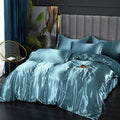 Aqua Dream Satin Bedding Set for Ultimate Comfort