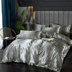 Aqua Dream Satin Bedding Set for Ultimate Comfort