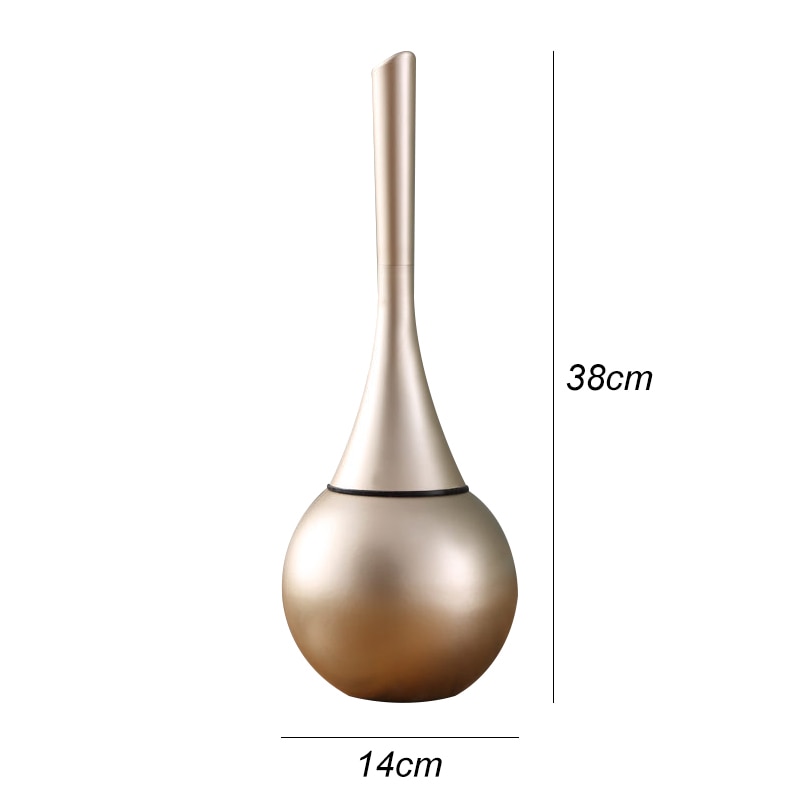 Toilet Brush Set with Holder – Hygienic Splash-Free Design, Matte Finish