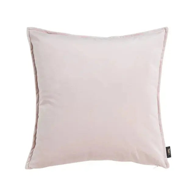 Velvet Cushion Cover with Flannel Trim – Soft Decorative Covers in Various Sizes and Colors