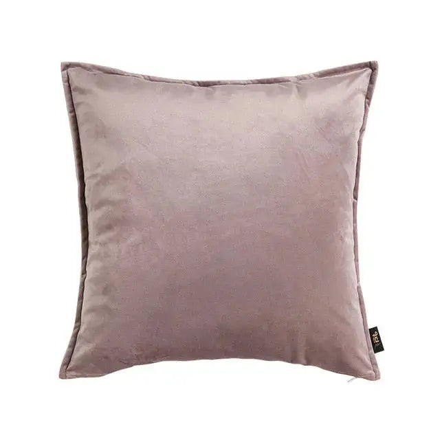 Velvet Cushion Cover with Flannel Trim – Soft Decorative Covers in Various Sizes and Colors