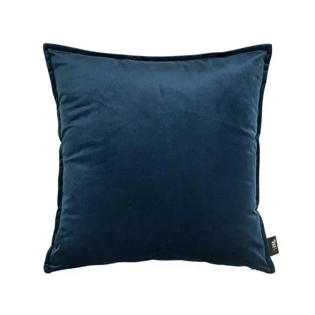 Velvet Cushion Cover with Flannel Trim – Soft Decorative Covers in Various Sizes and Colors