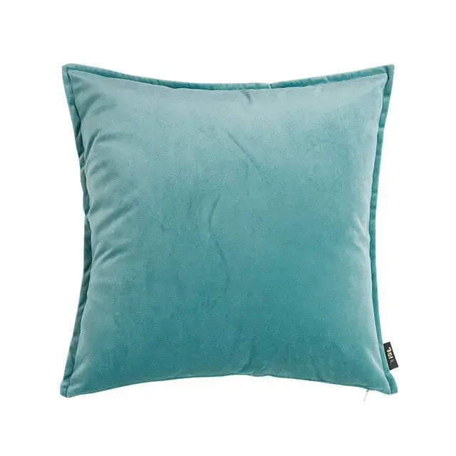 Velvet Cushion Cover with Flannel Trim – Soft Decorative Covers in Various Sizes and Colors