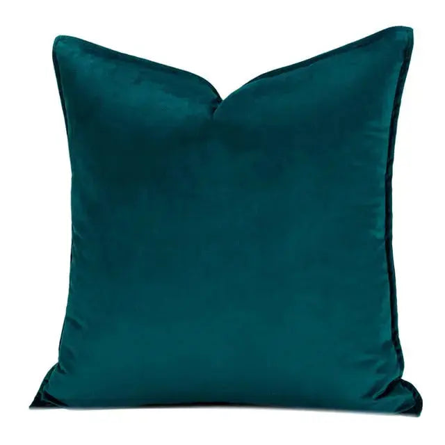 Velvet Cushion Cover with Flannel Trim – Soft Decorative Covers in Various Sizes and Colors